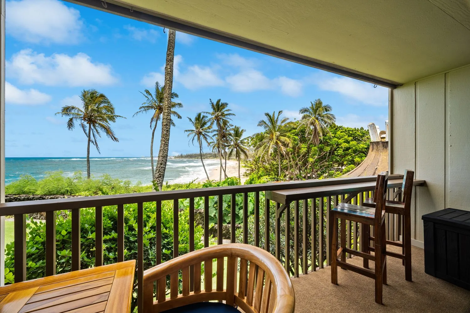 Ocean view from the lanai
